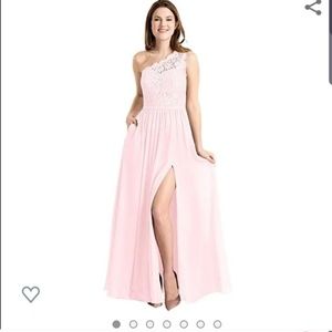 Pale pink, size 6, one shoulder dress